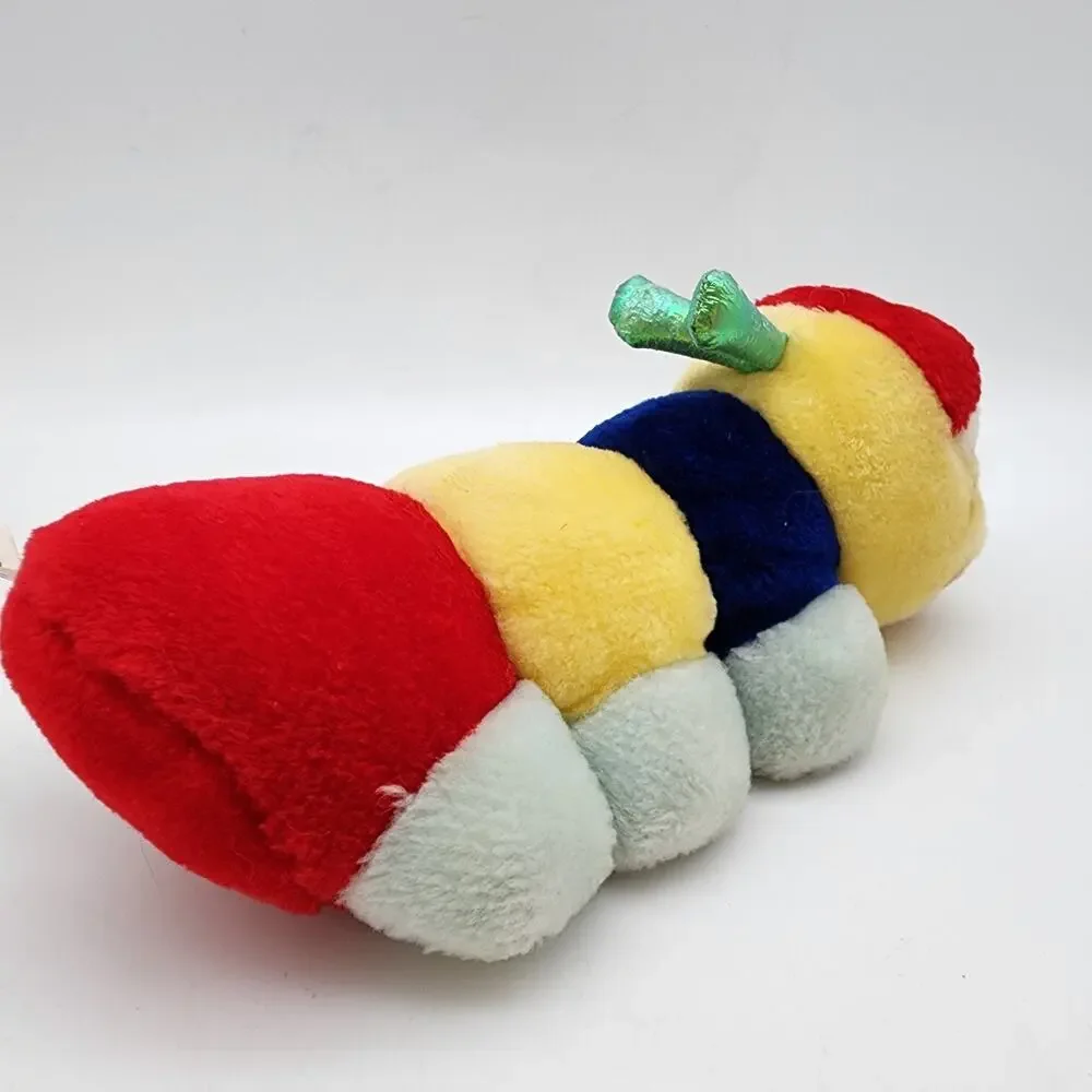 Vintage HugFun Caterpillar Worm Rattle Plush Stuffed Animal 10